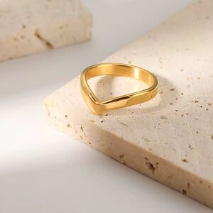 Gold Heart-Shaped Ring